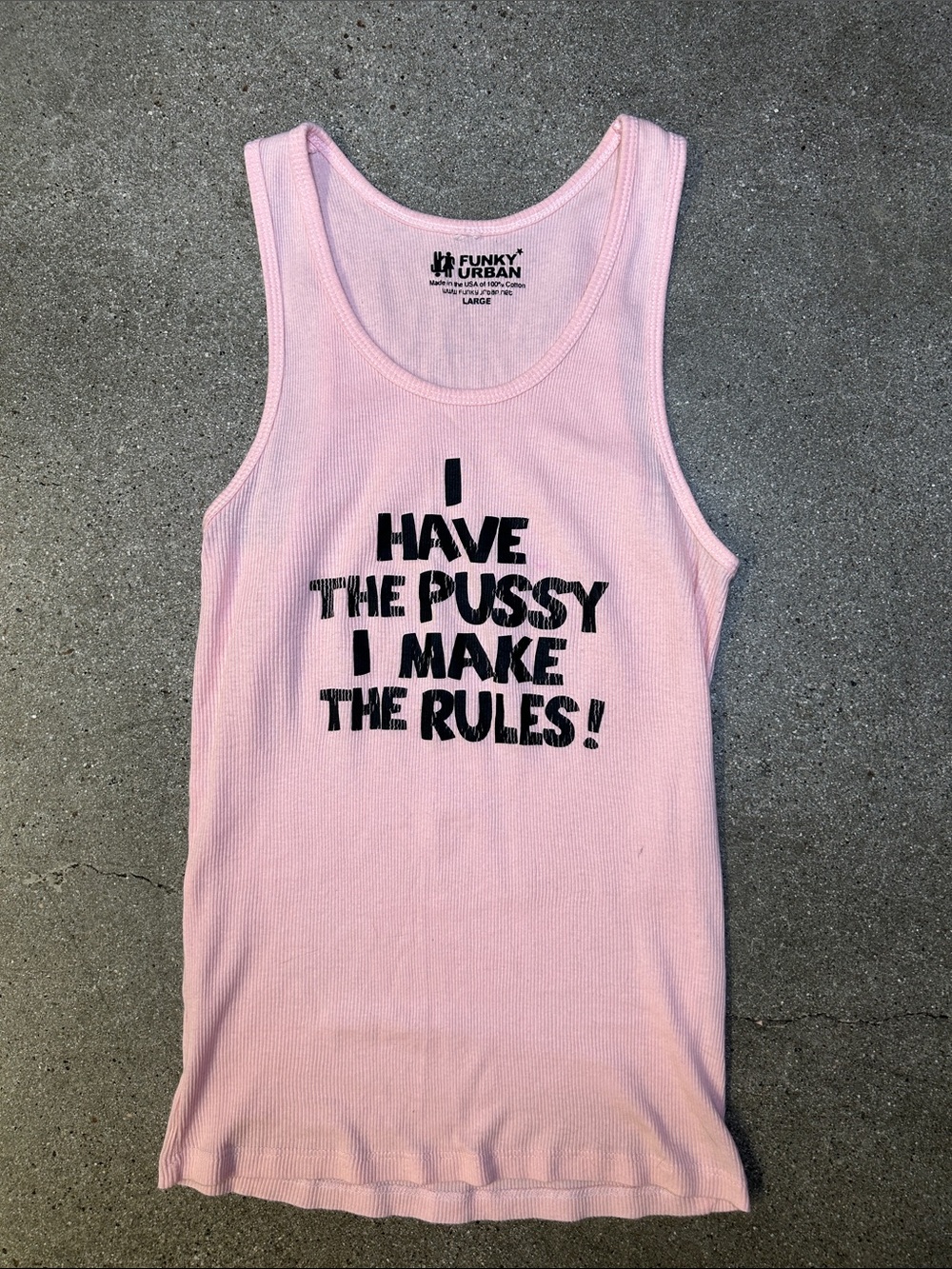 Women's Funky Urban Pink Graphic Tank Top